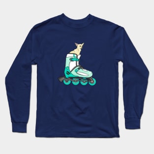 Roller-skate Chihuahua Long Sleeve T-Shirt